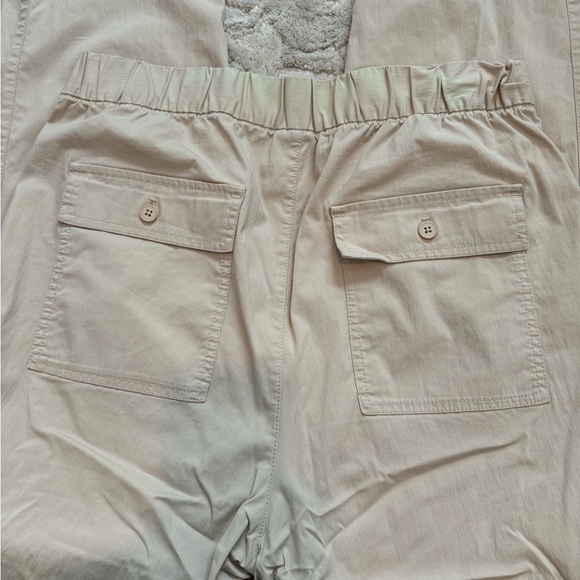 Gap Off-Duty Khaki Pull On High Waisted Pants Large (tall) - Picture 2 of 4